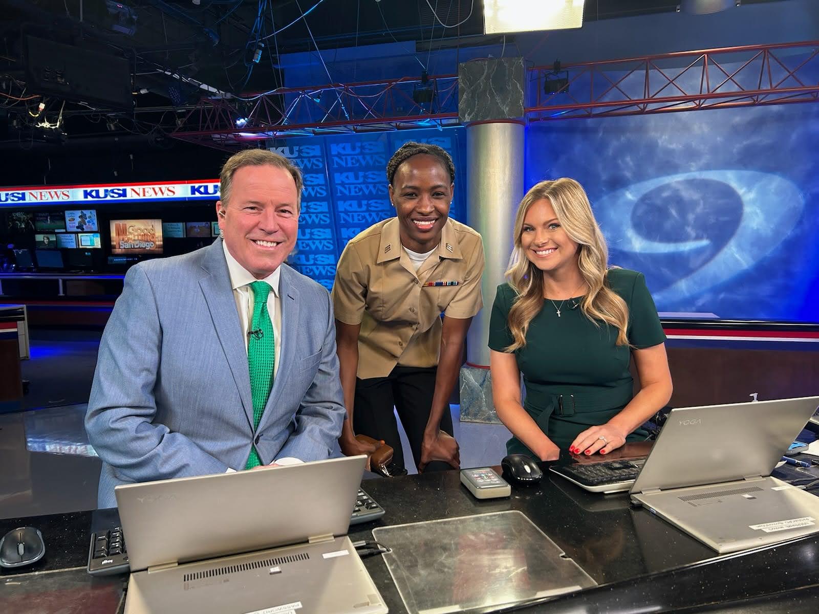 KUSI news anchor Jason Austell invited me twice to appear on his San Diego news show! We met when I was his Uber driver! 