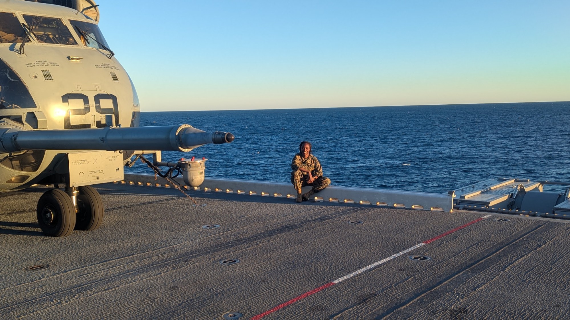 The Pacific Ocean with the 31st Marine Expeditionary Unit.