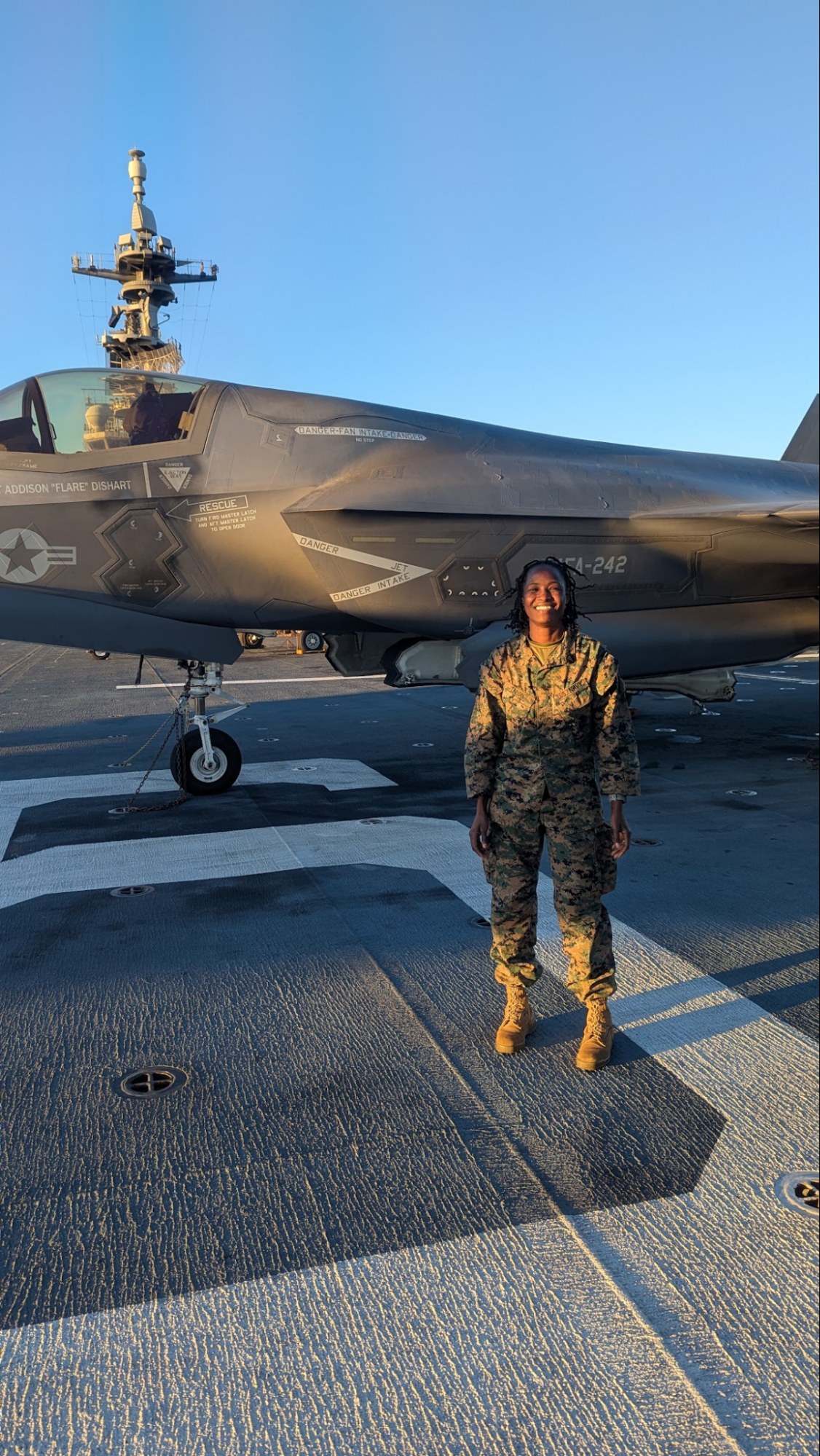 On deck with the 31st MEU. Go Navy! Semper Fidelis, Marines!